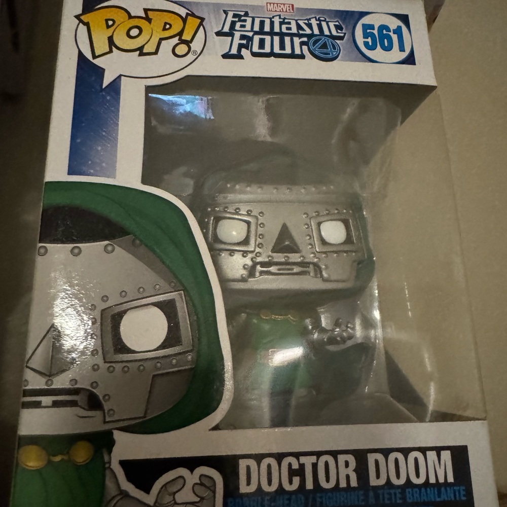 Funko Pop! Marvel Doctor Doom Silver and Green Figure
